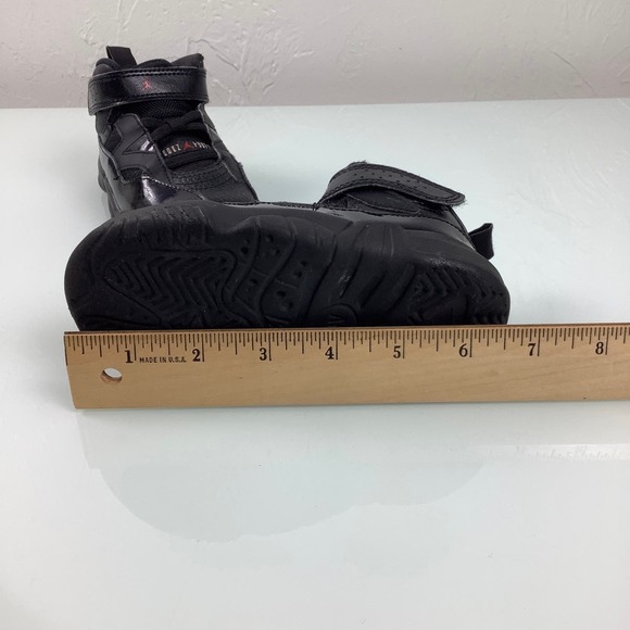 Jordan Jumpman Two Trey Black University Red toddler SZ 8C - Picture 12 of 12